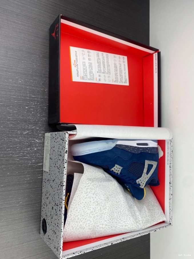1st Kicks Shoes Air Jordan 4 AJ4-1036660 (PE) Michigan Retro 0706